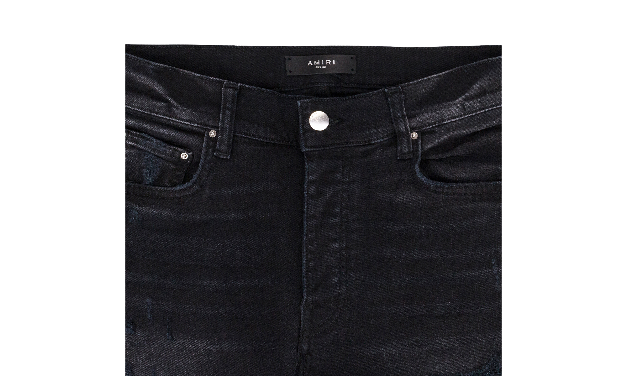 ARTPATCH JEANS "AGED BLACK HIBISCUS" SS22MDS008 023