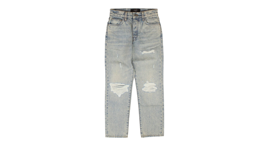 Cropped Straight Thrasher Jeans "Blue" AMR-XJNS-0068
