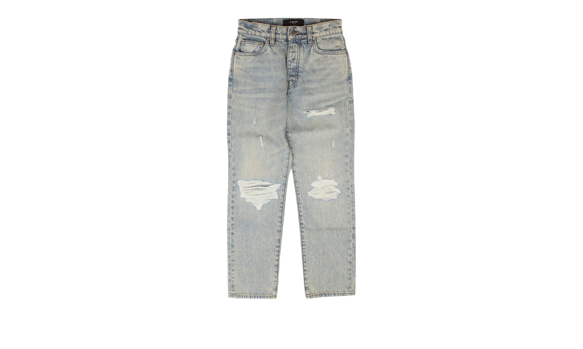 Cropped Straight Thrasher Jeans "Blue" AMR-XJNS-0068