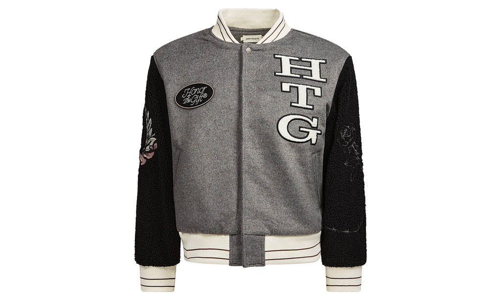 Letterman Jacket "Black/Grey" HTG230463