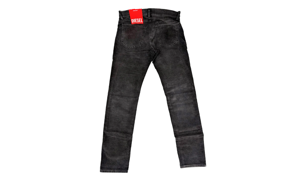 D-STRUKT Slim fit Corduroy Denim Jeans "BLACK" A03558 069XQ 900