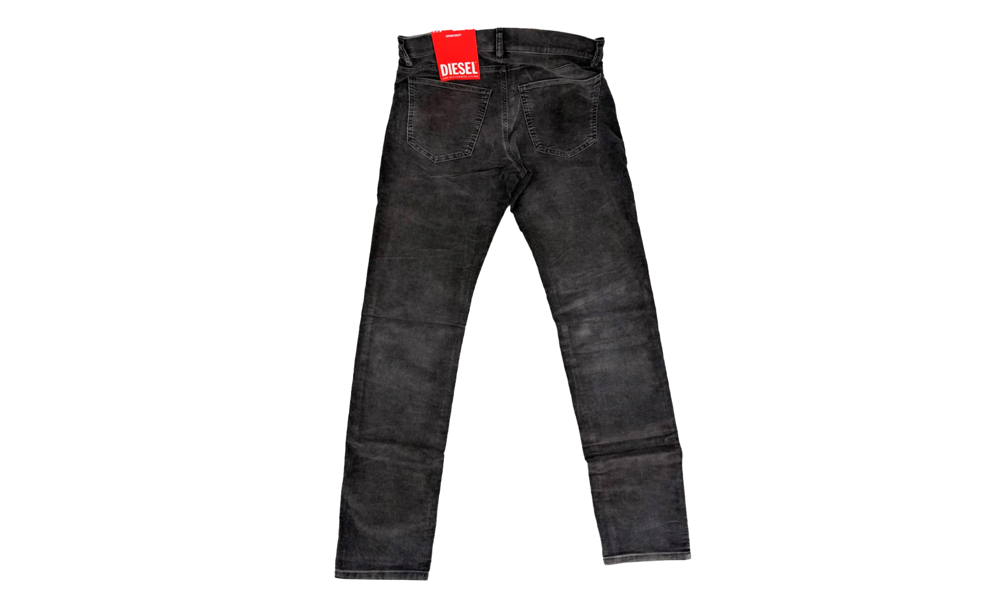 D-STRUKT Slim fit Corduroy Denim Jeans "BLACK" A03558 069XQ 900