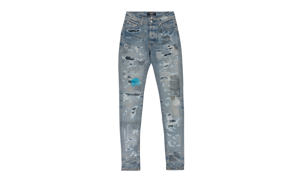 ALL OVER REPAIR CLAY INDIGO JEANS "Clay Indigo" PS22MDS128 CLYIND