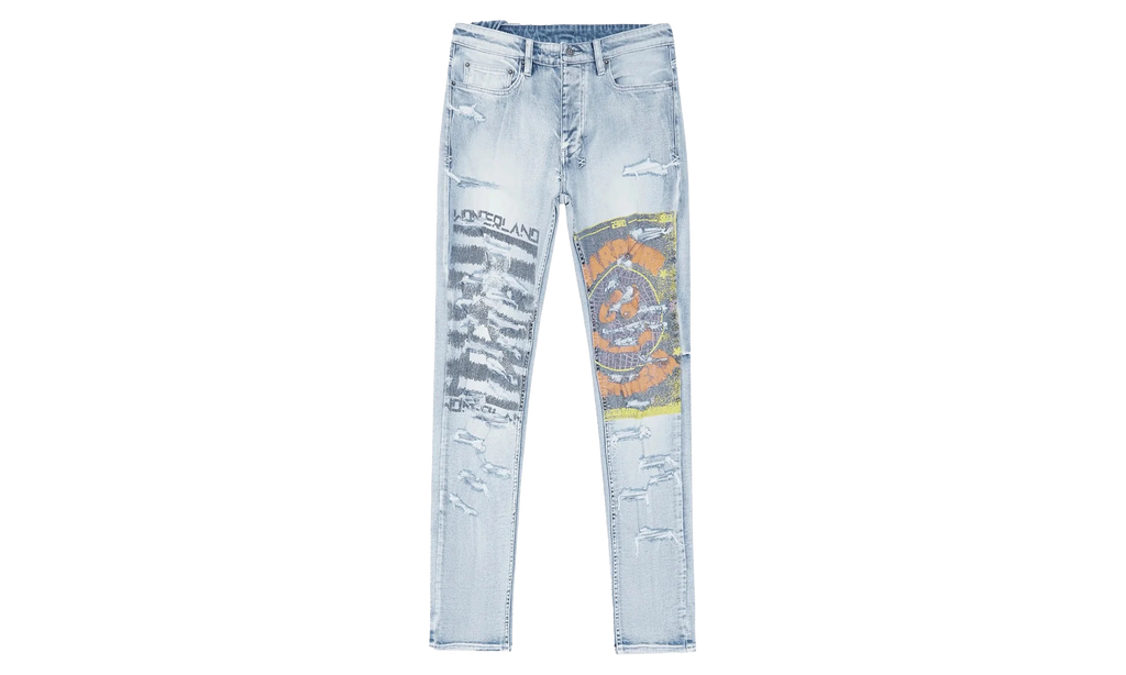 Chitch Hardcore Phase Out Jeans Mens Style "Light Blue" MPS24DJ004
