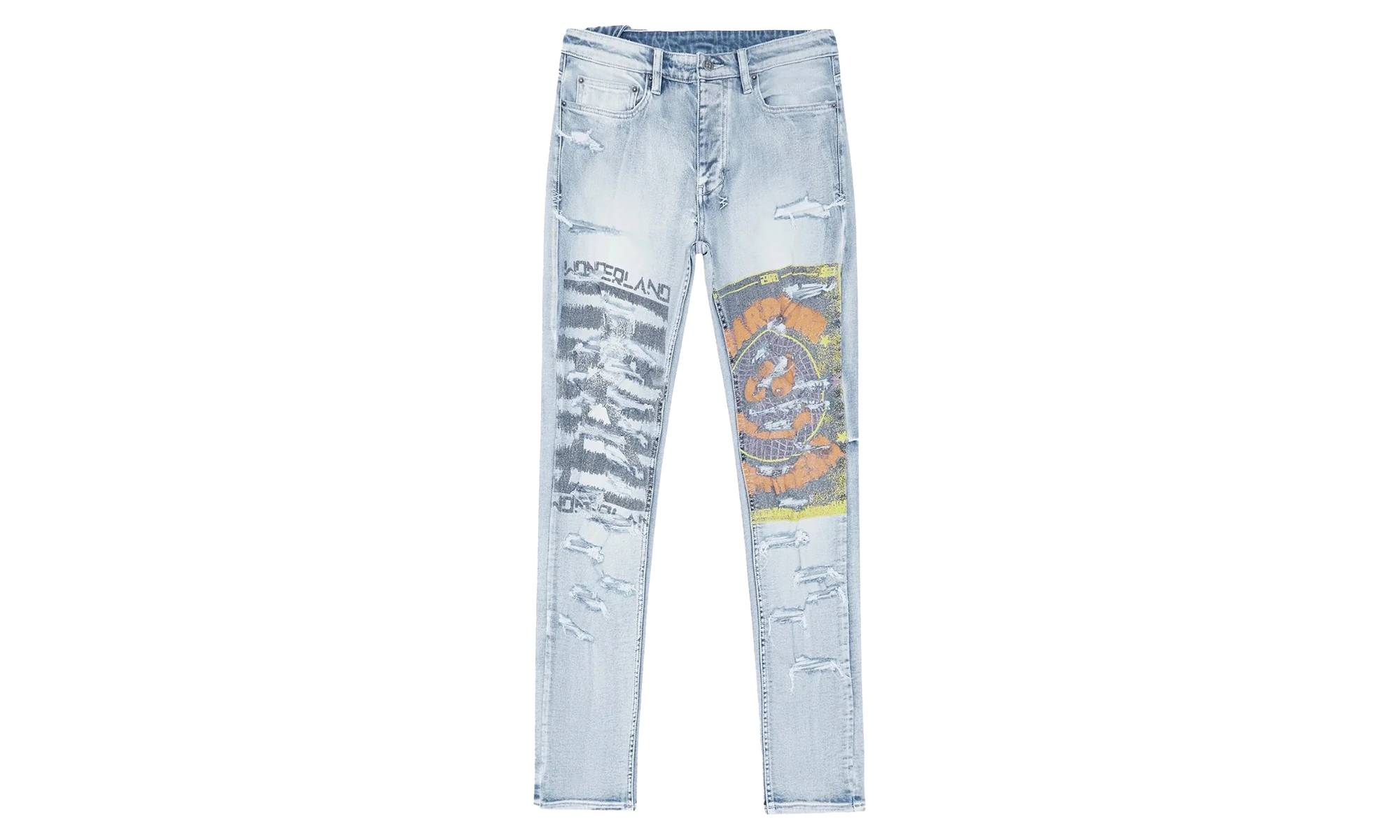 Chitch Hardcore Phase Out Jeans Mens Style "Light Blue" MPS24DJ004