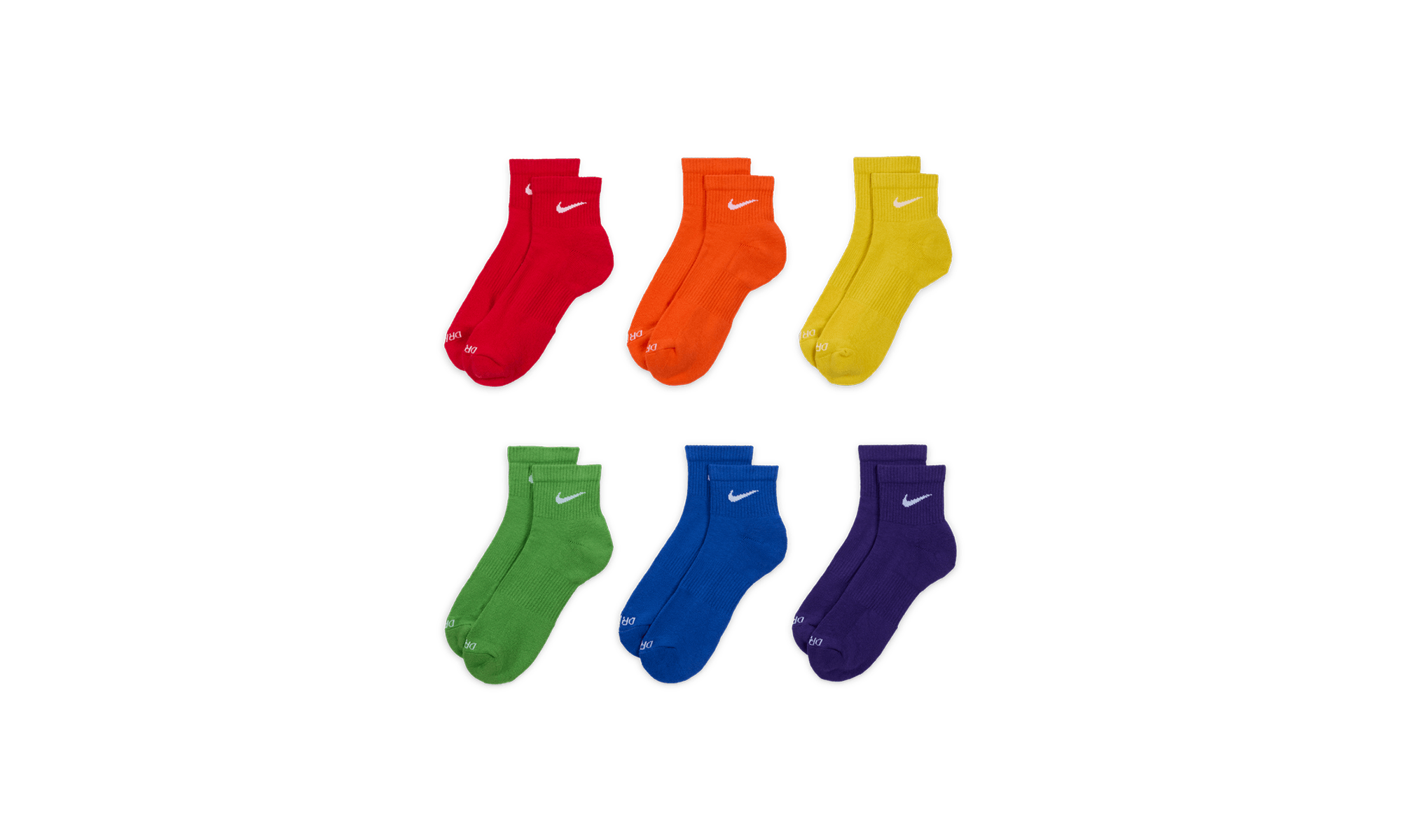 Everyday Training Ankle Socks (6 Pairs) "Multi Color" SX6899 903