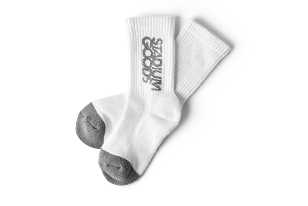 Basic Crew Socks "Grey / White" SGS0029
