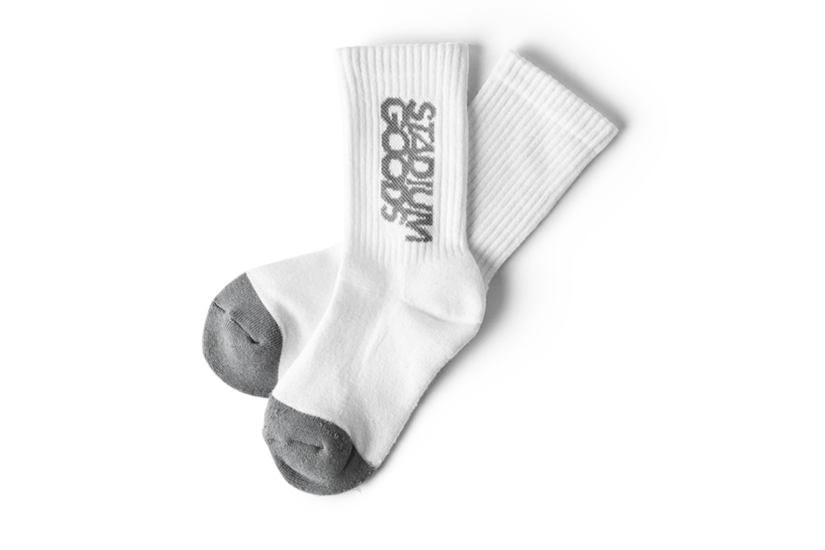 Basic Crew Socks "Grey / White" SGS0029