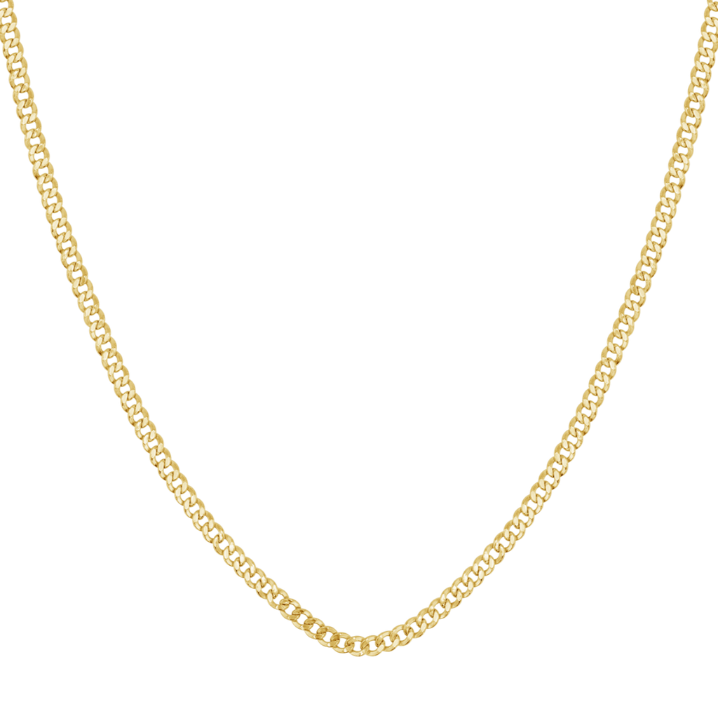 14K Dainty Cuban Link Chain Necklace