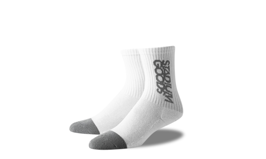 Basic Crew Socks "Grey / White" SGS0029