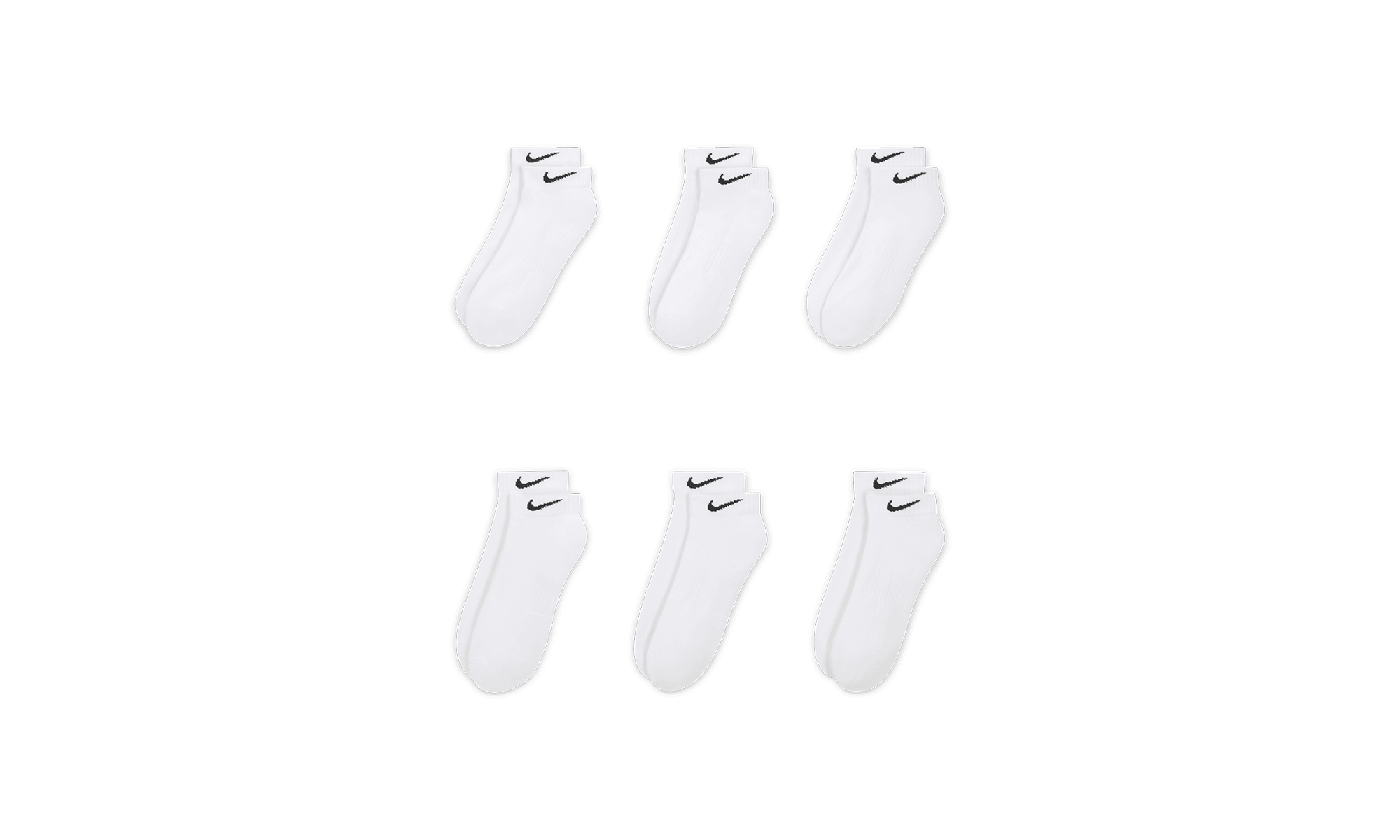 Everyday Low-Cut Socks(6 Pairs) "White" SX7672 100