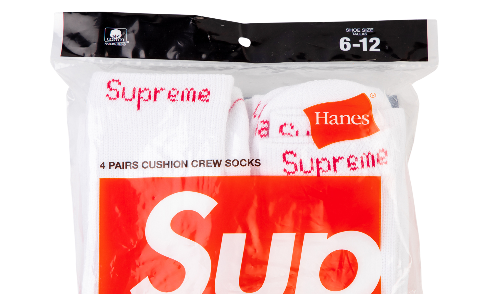 Hanes Socks (4) "White" SU0913