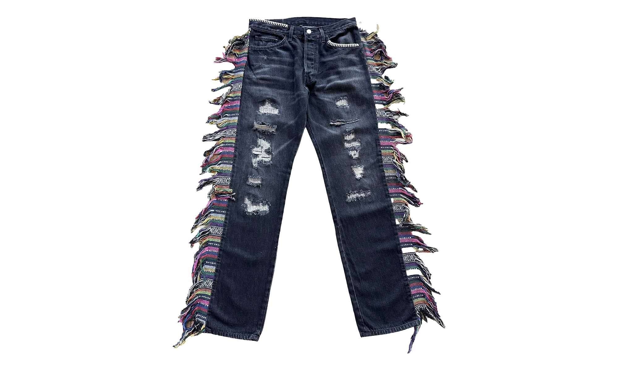 Mickey Fringe Jeans "Black" ALMASS24MDPA02C