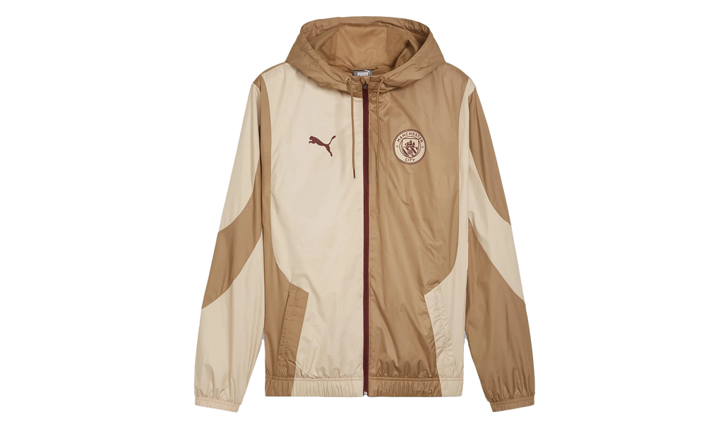 MCFC PREMATCH WOVEN JACKET "Khaki" 774372 04