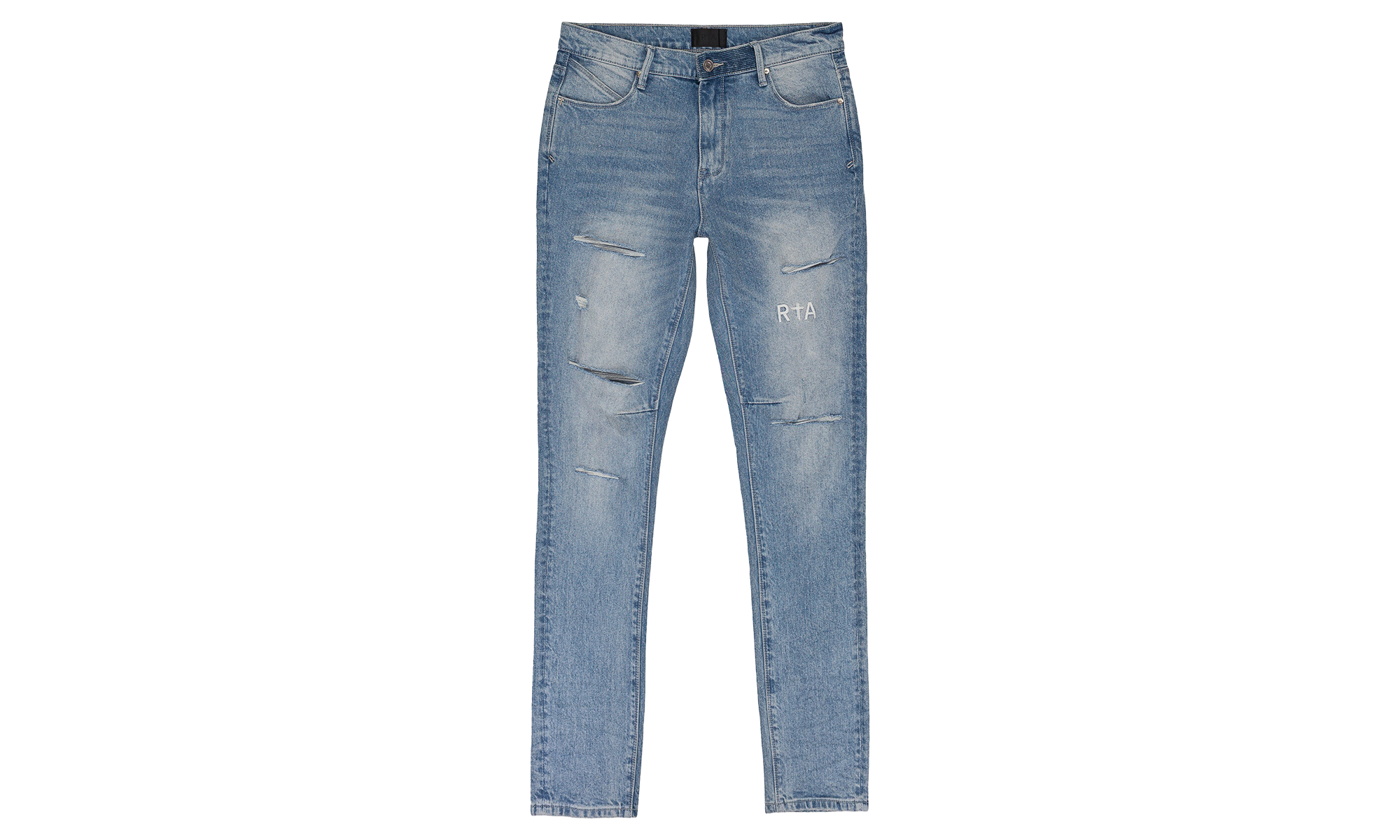 FADED DISTRESSED SKINNY JEANS "Blue" RTA XJNS 0002