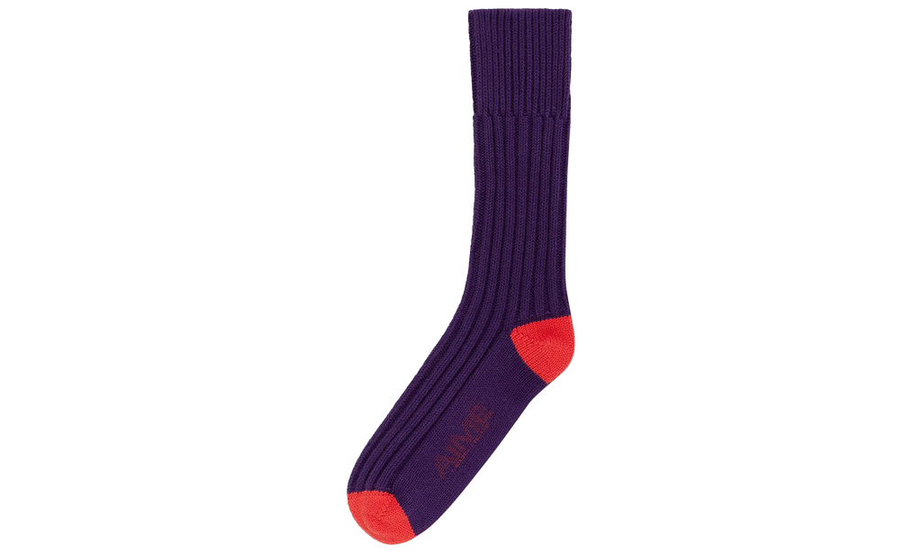 Heavyweight Crew Socks "Purple" NB23AS001 PURPLE