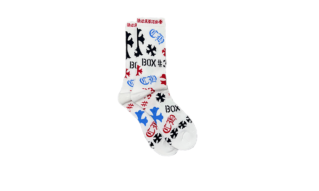 Stencil Socks (1 Set) "White" CHRM0596