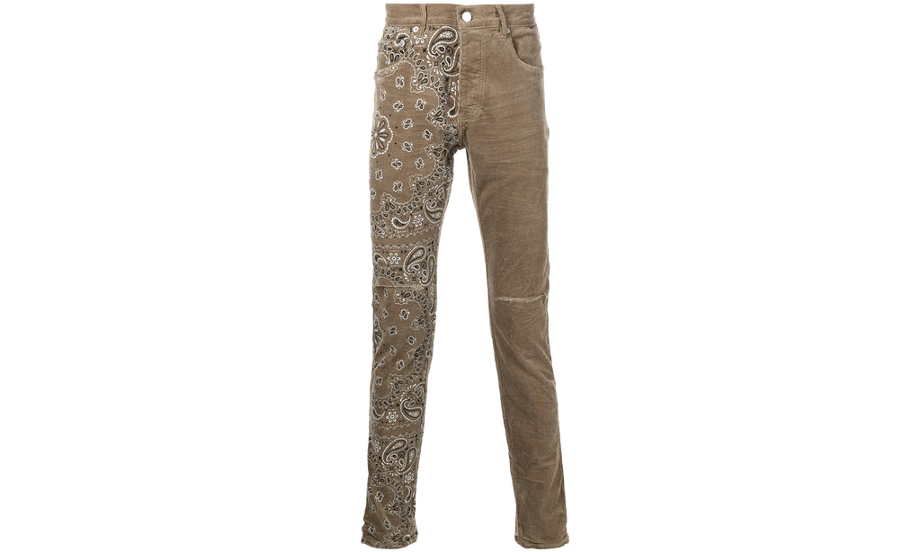 Corduroy Bandana Jeans P001 CBPT222