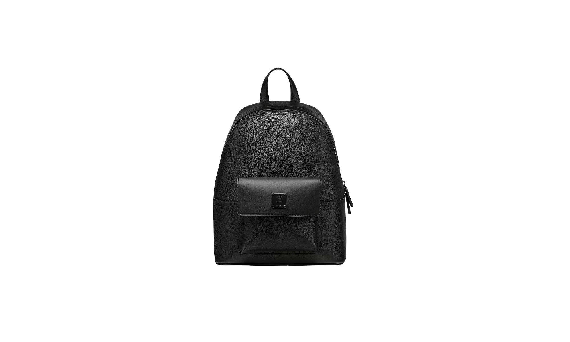 Stark Backpack in Embossed Spanish Leather "Black" MMKCAVE01BK001