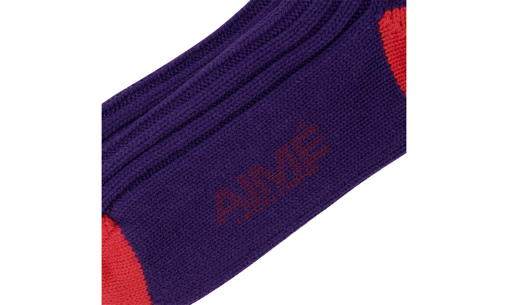 Heavyweight Crew Socks "Purple" NB23AS001 PURPLE