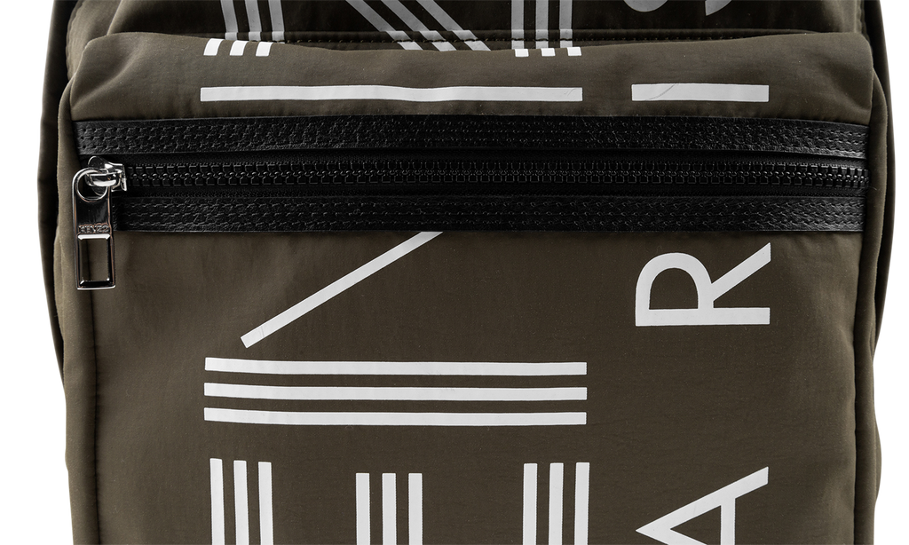 Kenzo Logo Print Mini Backpack "Olive/White"