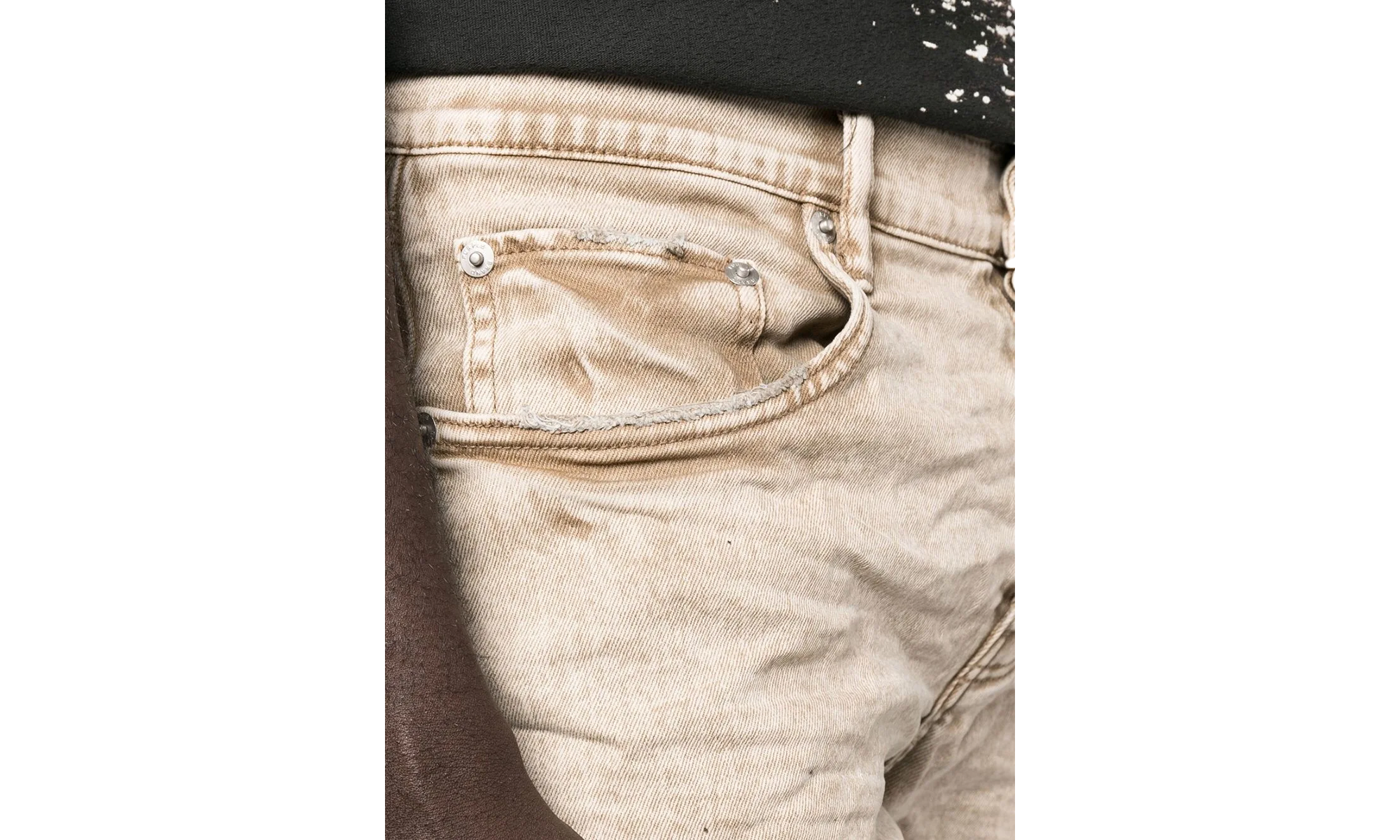 Slim Fit Low Rise With Slim Leg Jeans "Beige Snow" P001 BGSW322