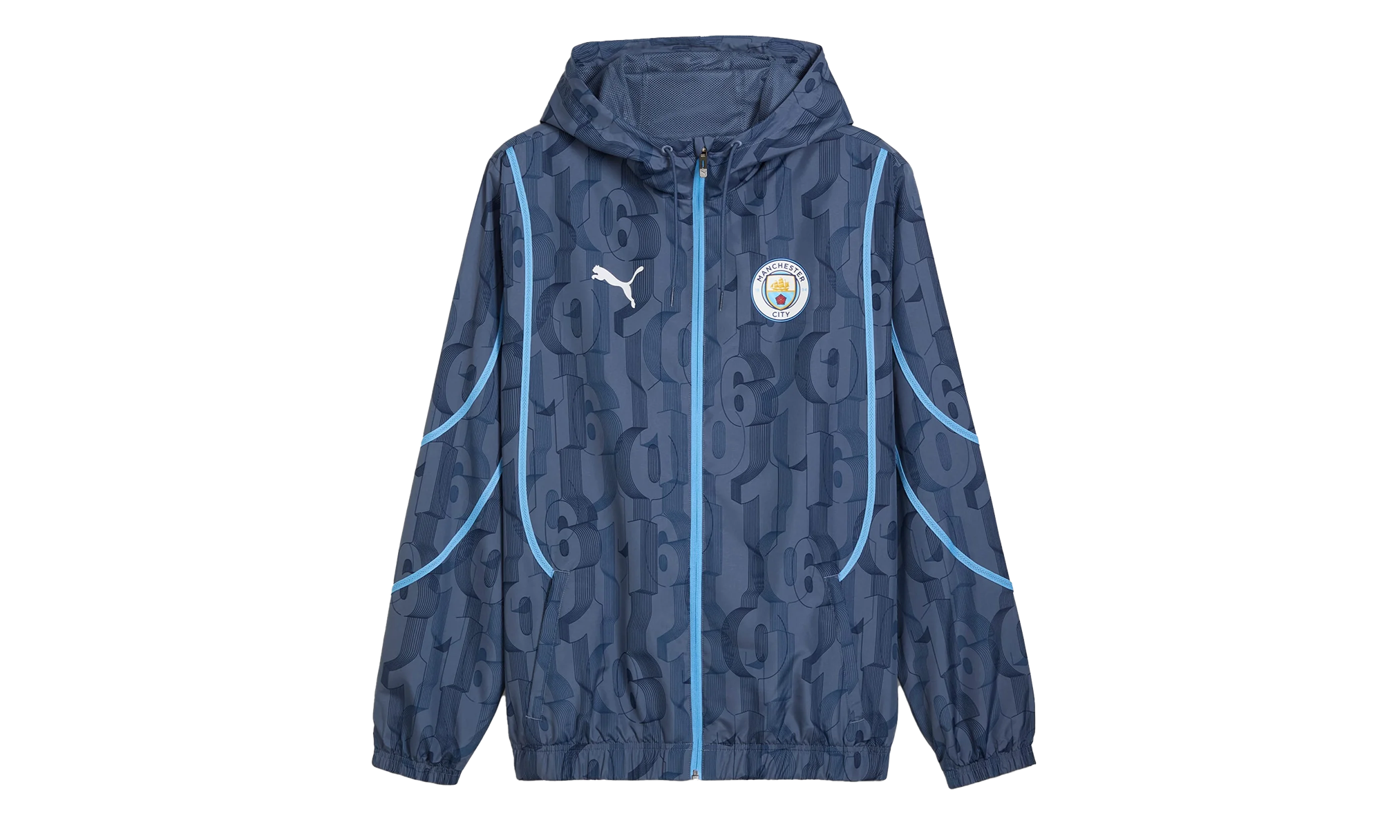 MCFC PREMATCH WOVEN JACKET "Blue" 777580 22