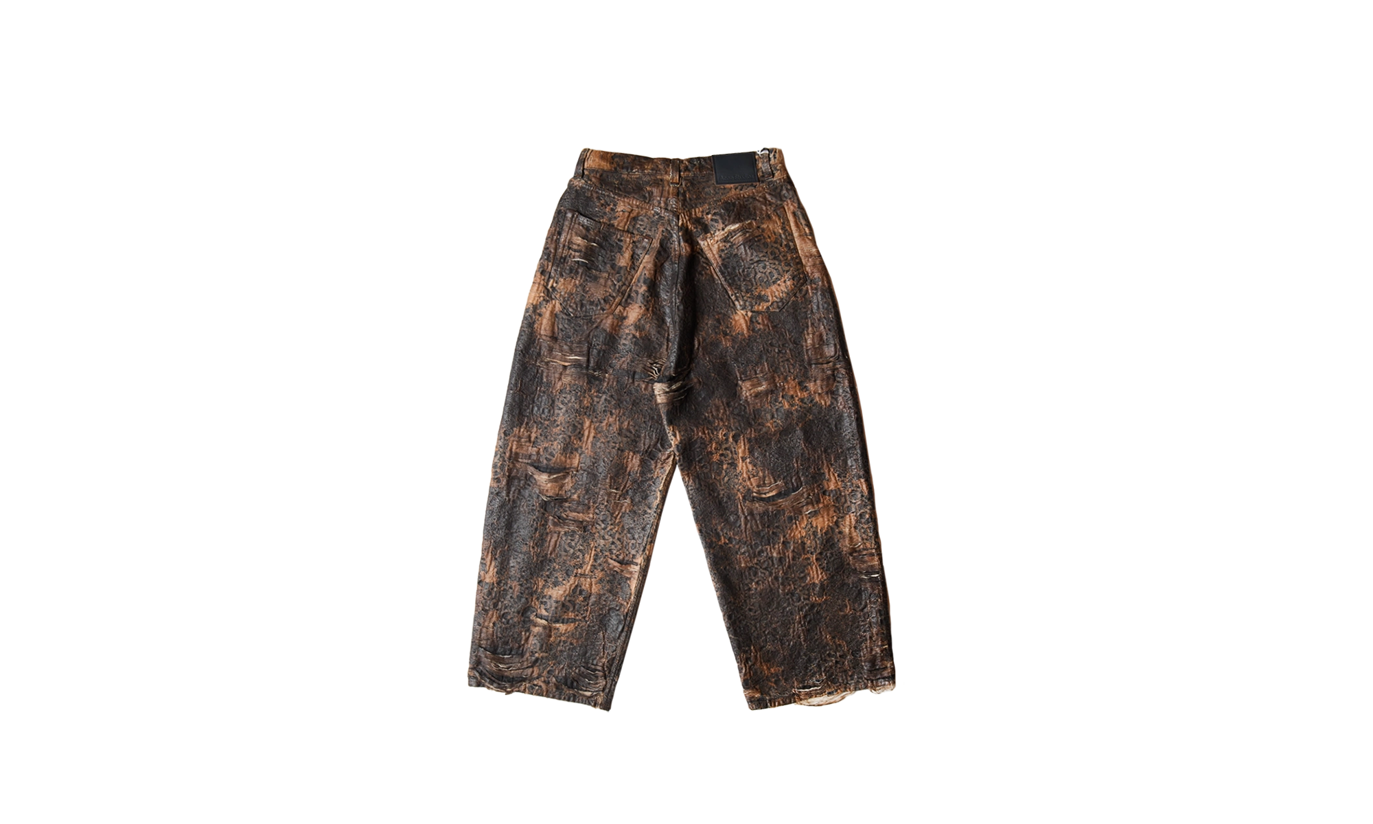 2023 Distressed Monogram Coating Jeans "Brown" B00406700