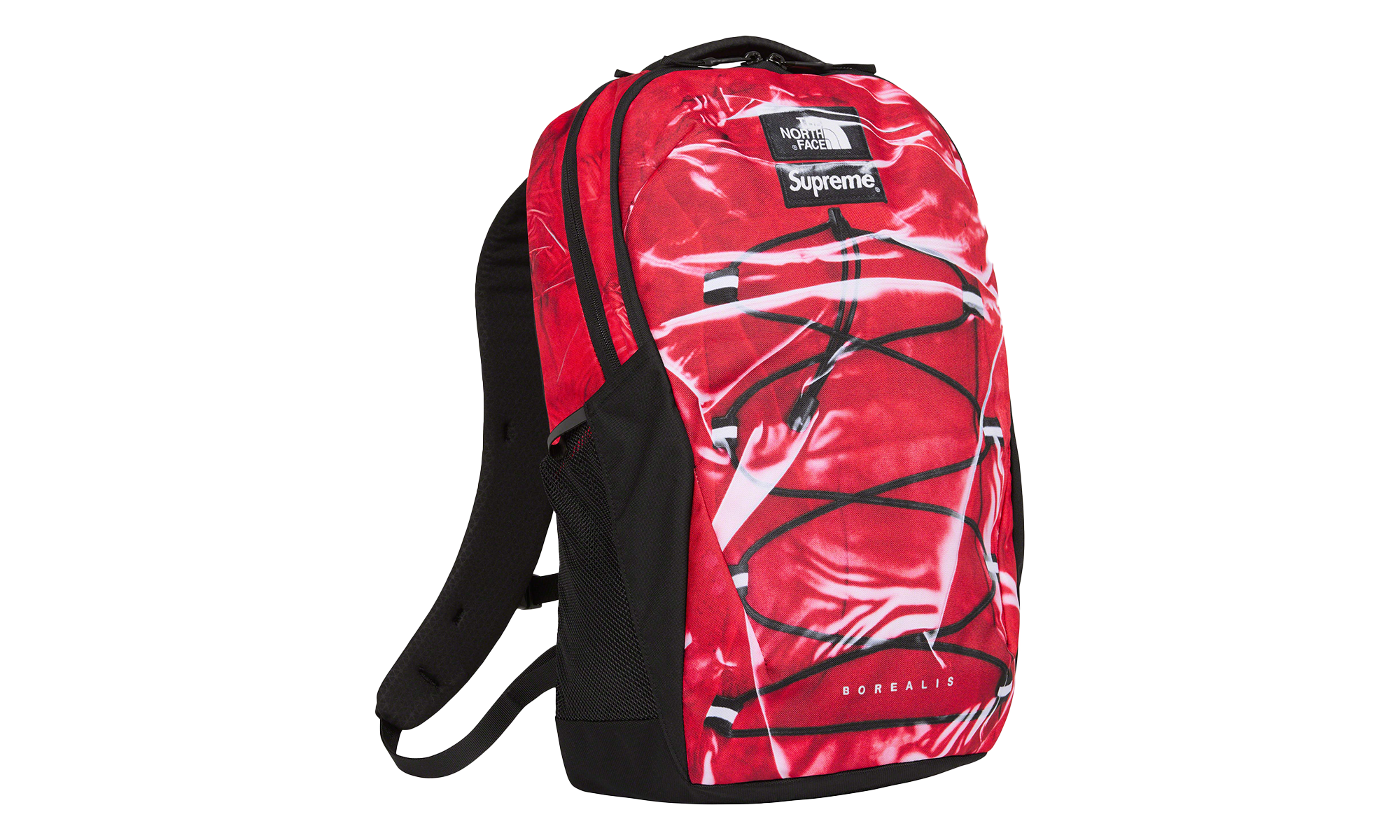 Printed Borealis Trompe L'oeil Backpack "The North Face - Red" SU25029