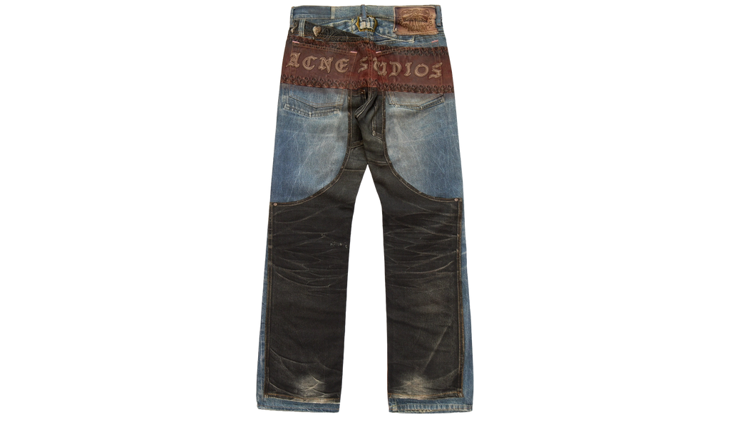 2010M Heart Buckles Trompe L'Oeil Jeans "Blue" BK0704AIL