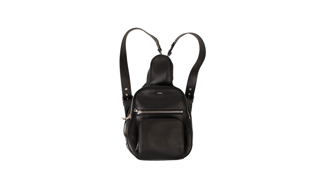 LEATHER MINI BACKPACKS & BRIEFCASES "Black" W9A34229NABLK