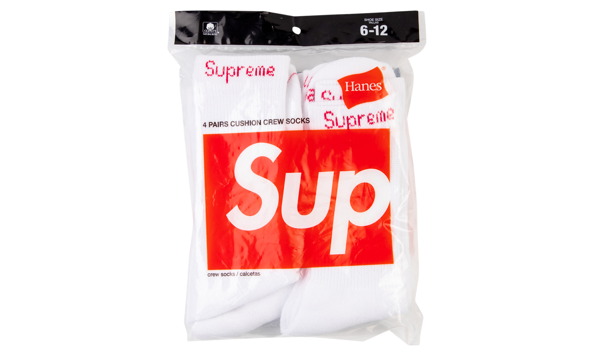 Hanes Socks (4) "White" SU0913