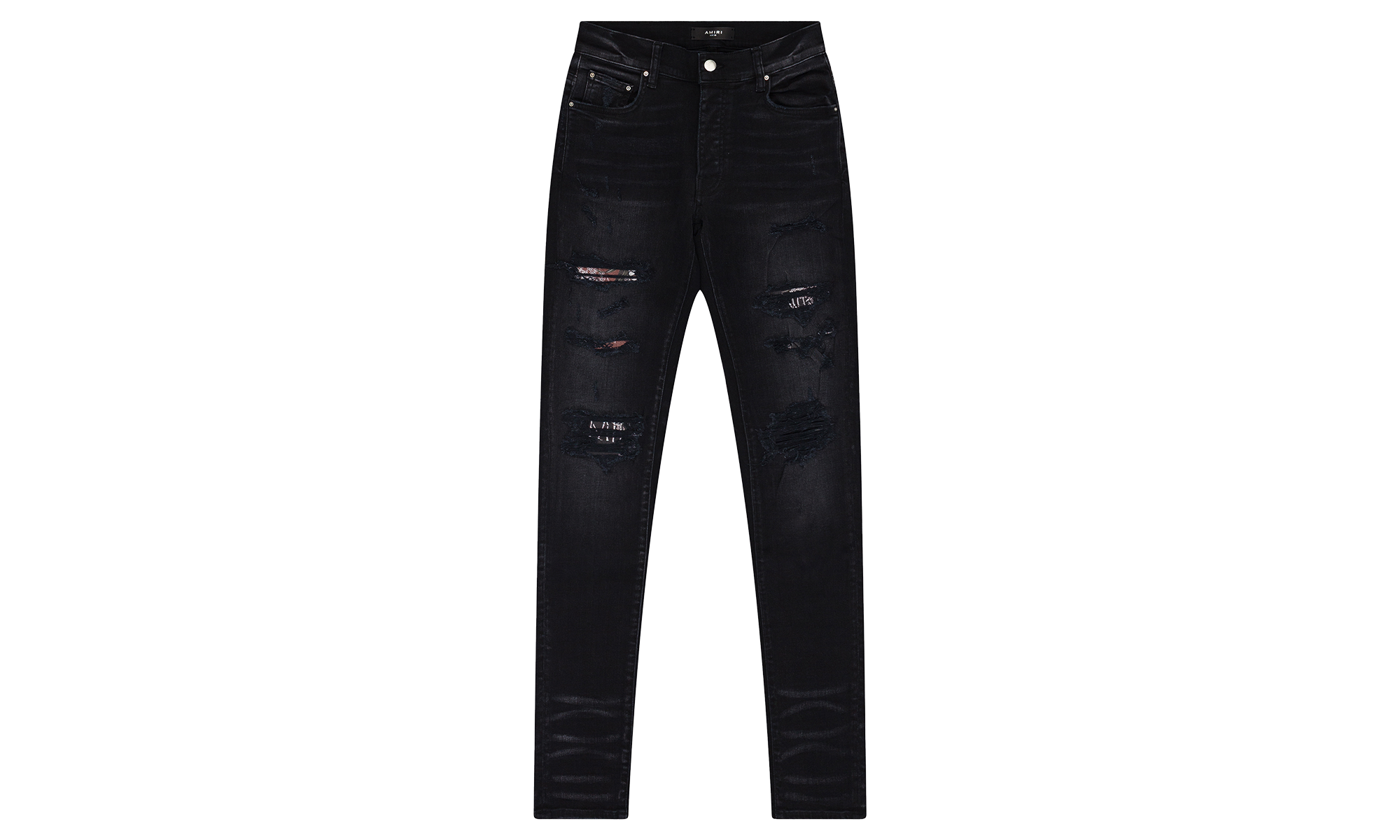 ARTPATCH JEANS "AGED BLACK HIBISCUS" SS22MDS008 023