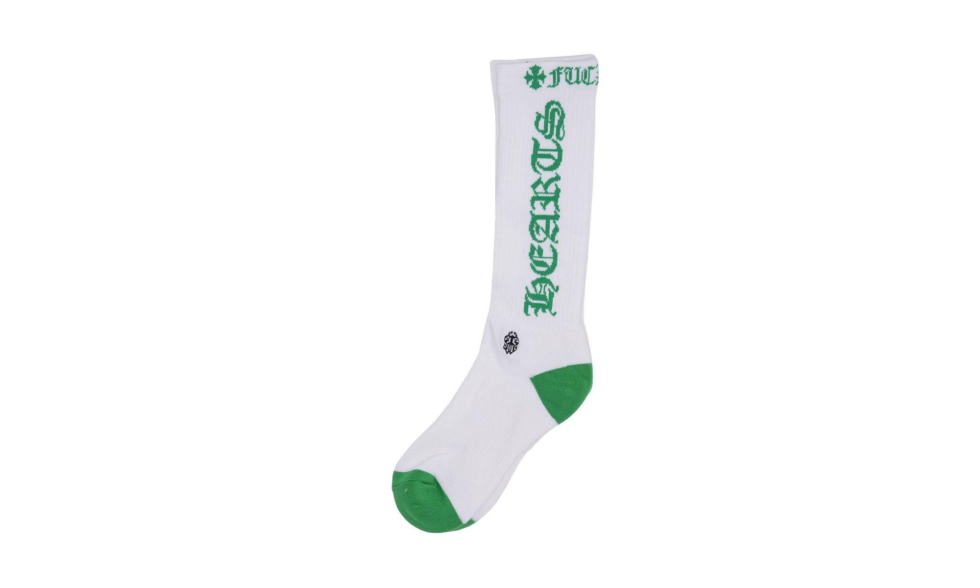 Fuck You Logo Socks (1 Set) "White / Green" CHRM0599