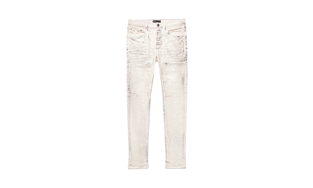 X Ray Iridescent Wave Foil Jeans Mens Style "White" P001 WXRW123 don't use