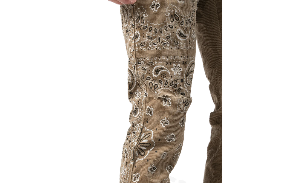 Corduroy Bandana Jeans P001 CBPT222