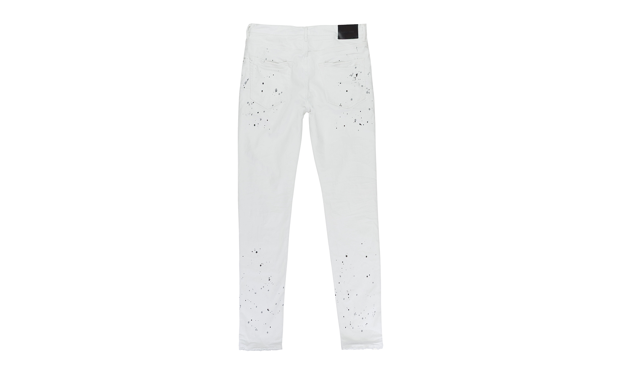 WHITE PAINT BLOWOUT SKINNY JEANS "White" P001 OWPB122 34