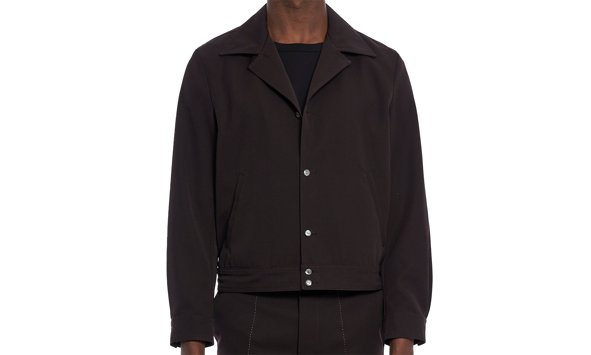 Gabardine Shirt/Jacket "Brown" PDSS24JA06078090