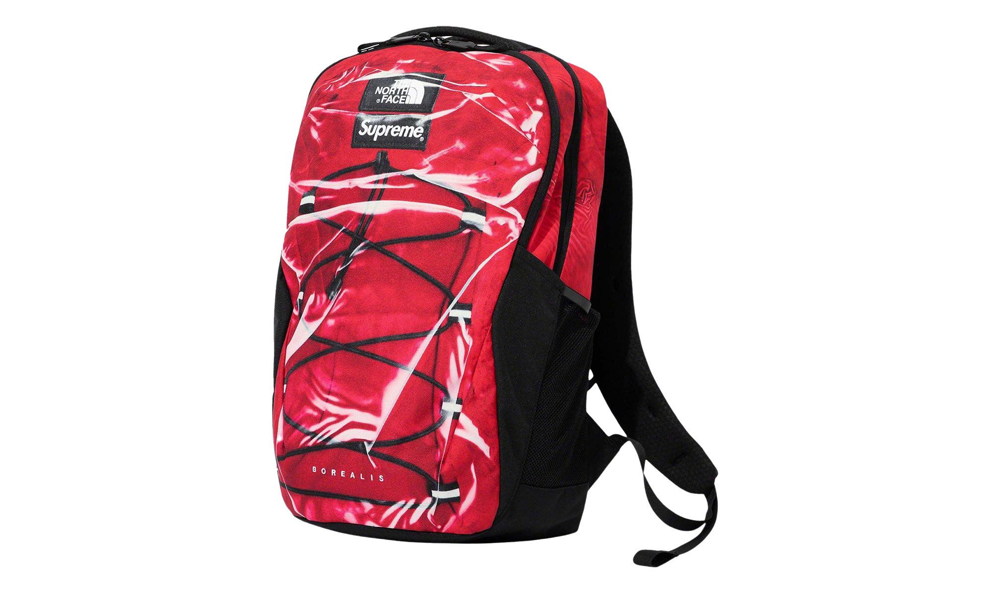 Printed Borealis Trompe L'oeil Backpack "The North Face - Red" SU25029
