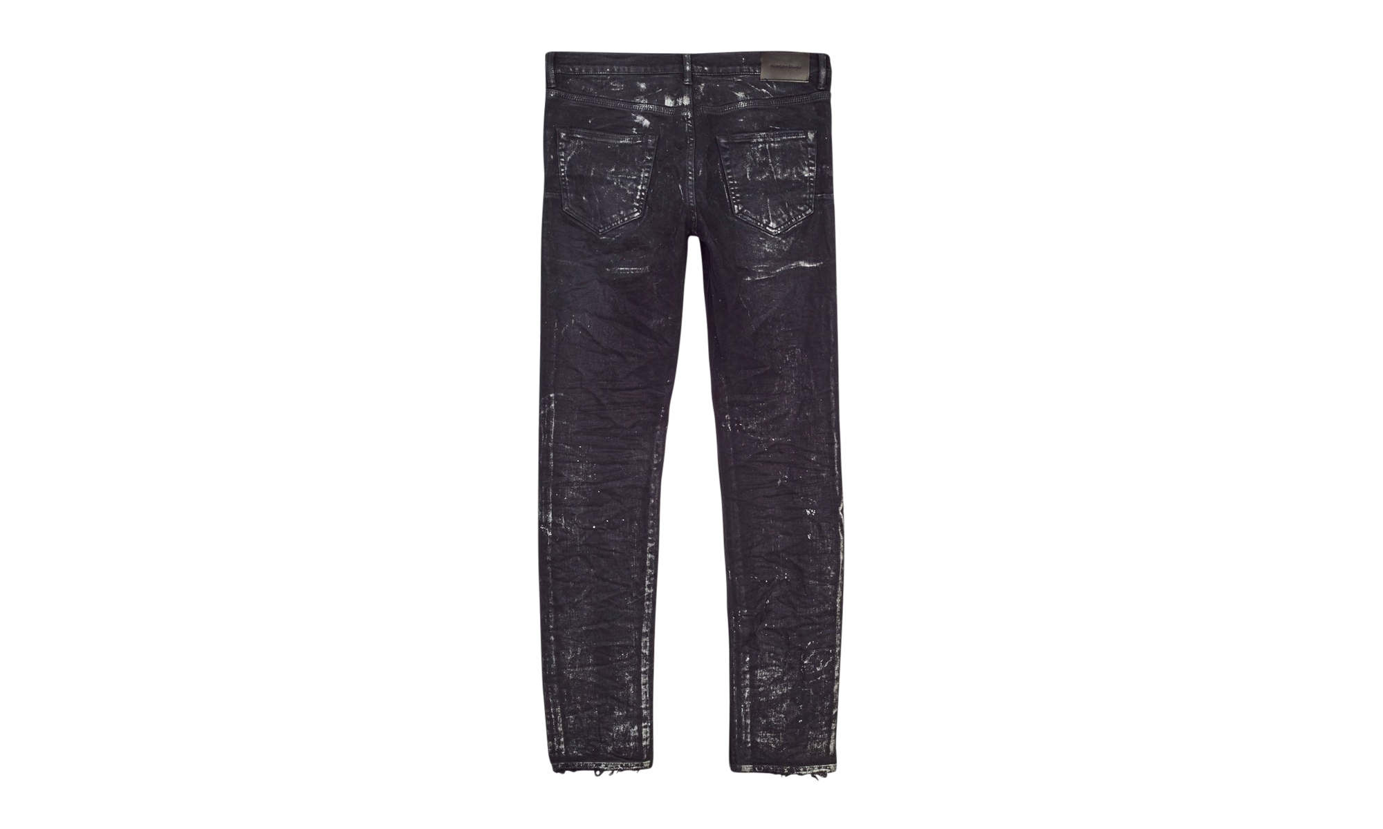Wash Silver Oil Coated Skinny Jeans "Black" P001 BWSC222