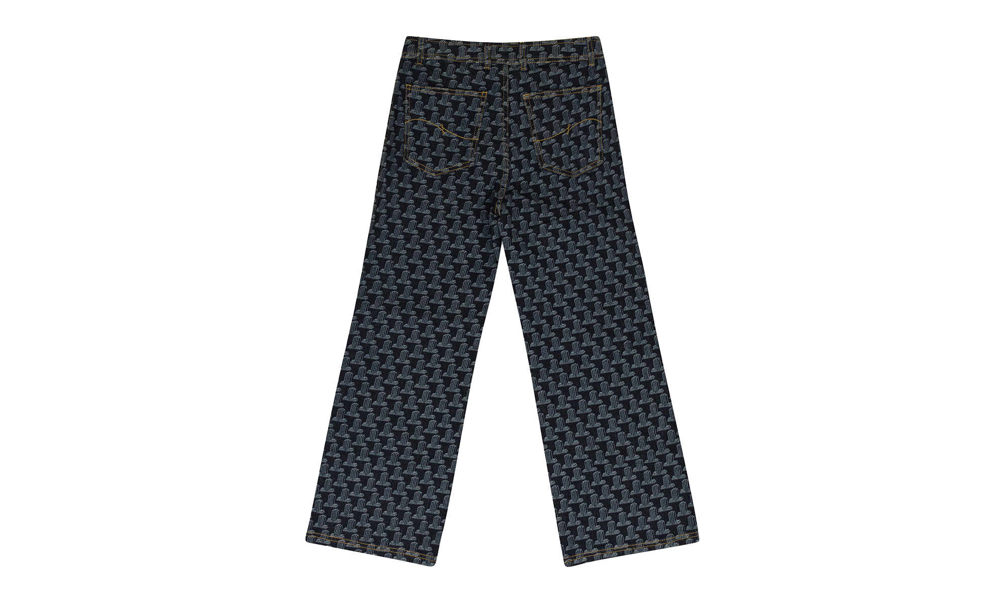 SLIM DENIM STRAIGHT-FIT JEANS "Bleu Marine" RW TR0137 D041 P22 29