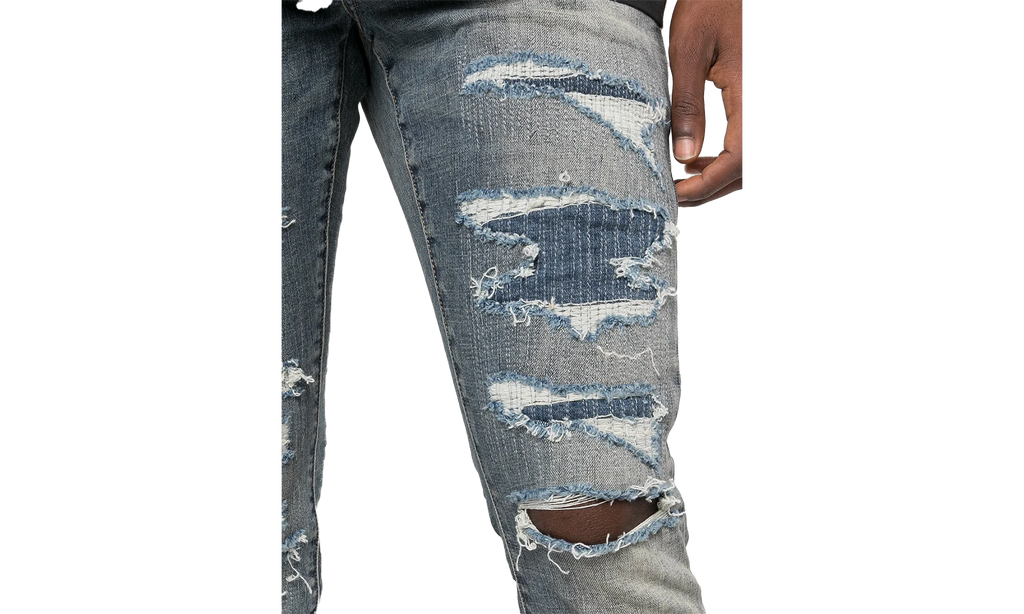 Four Pocket Destroy Jeans "With Silicone" P001 FPIN222