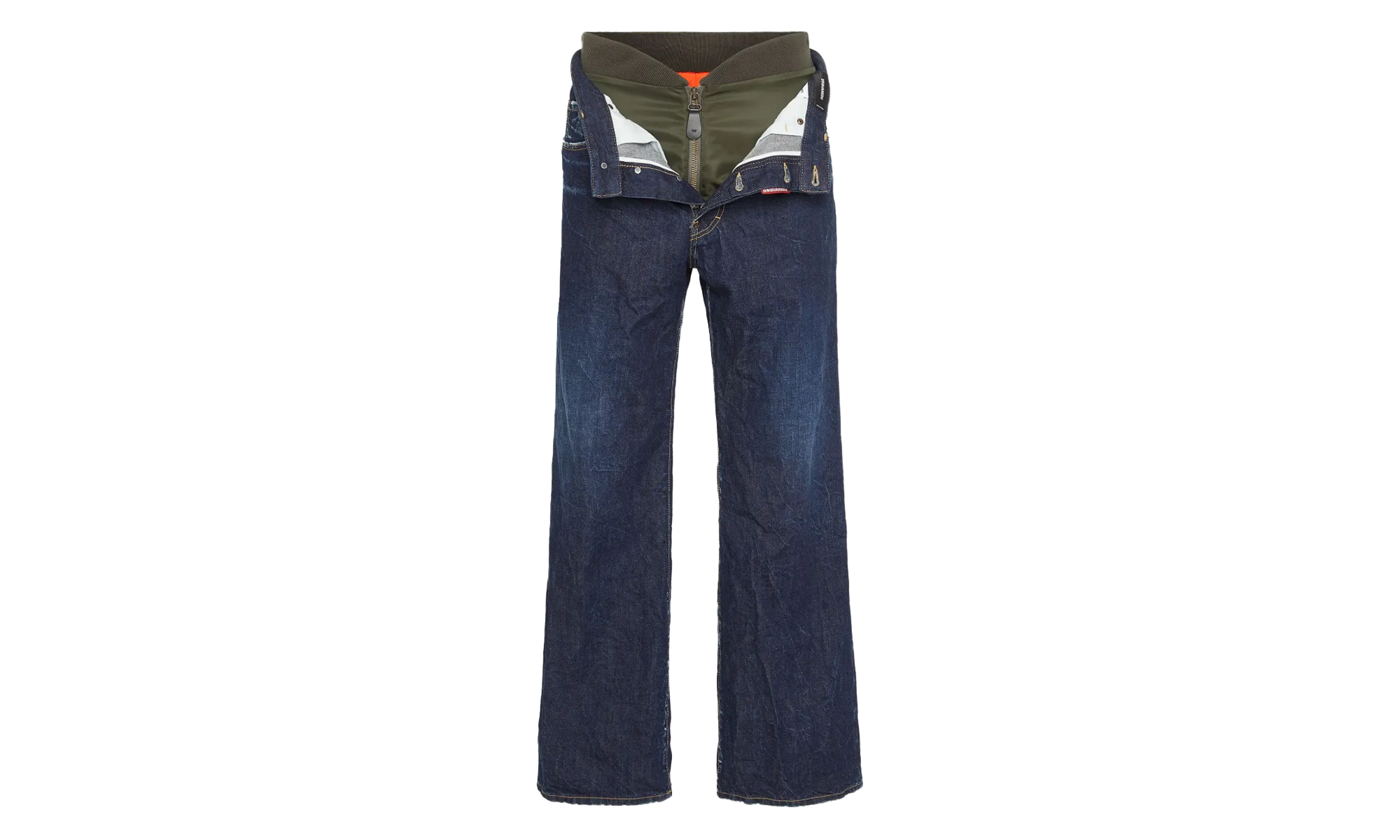 Dark Indigo Aviator Wash Loose Jeans "Blue" S71LB1633D30011470