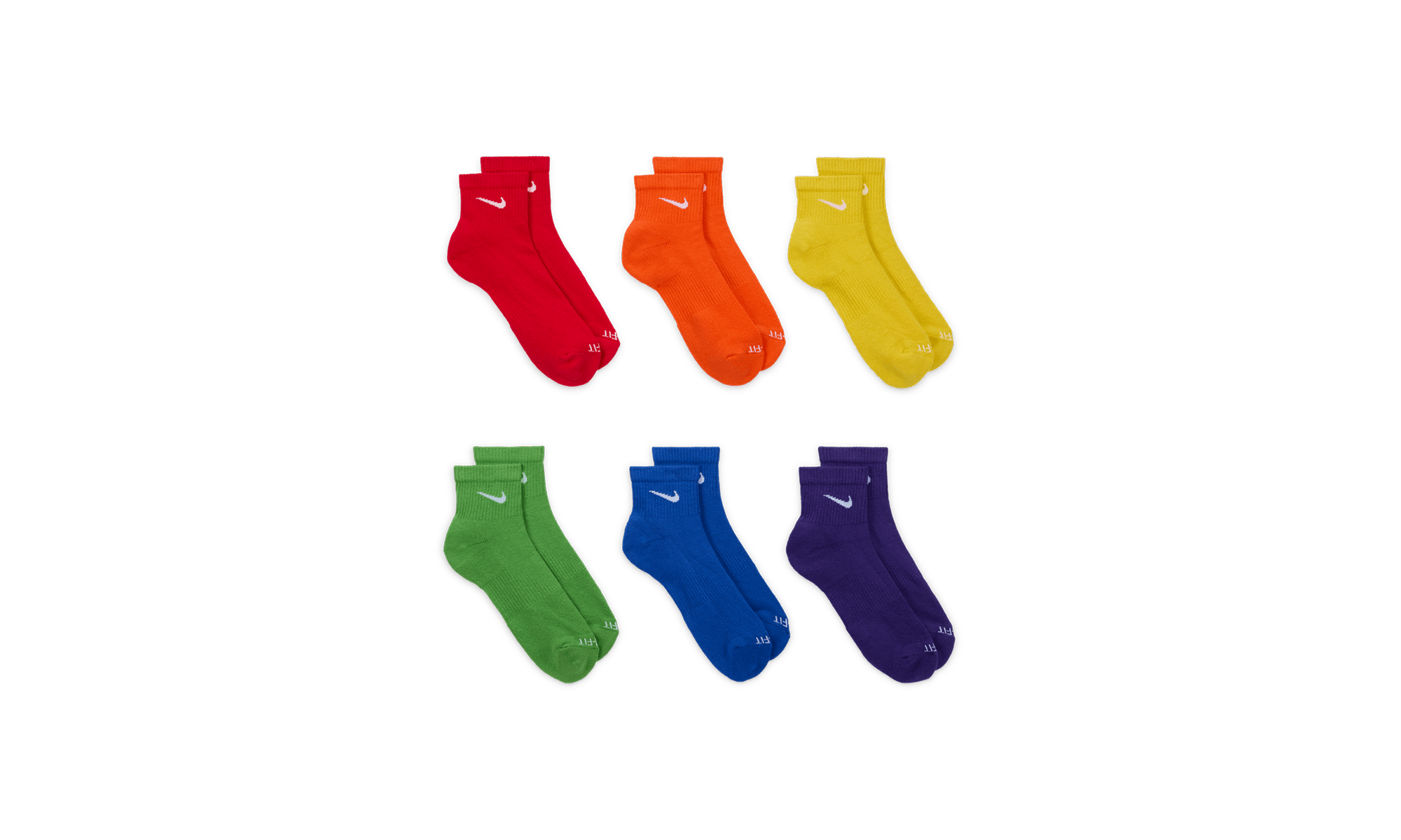 Everyday Training Ankle Socks (6 Pairs) "Multi Color" SX6899 903