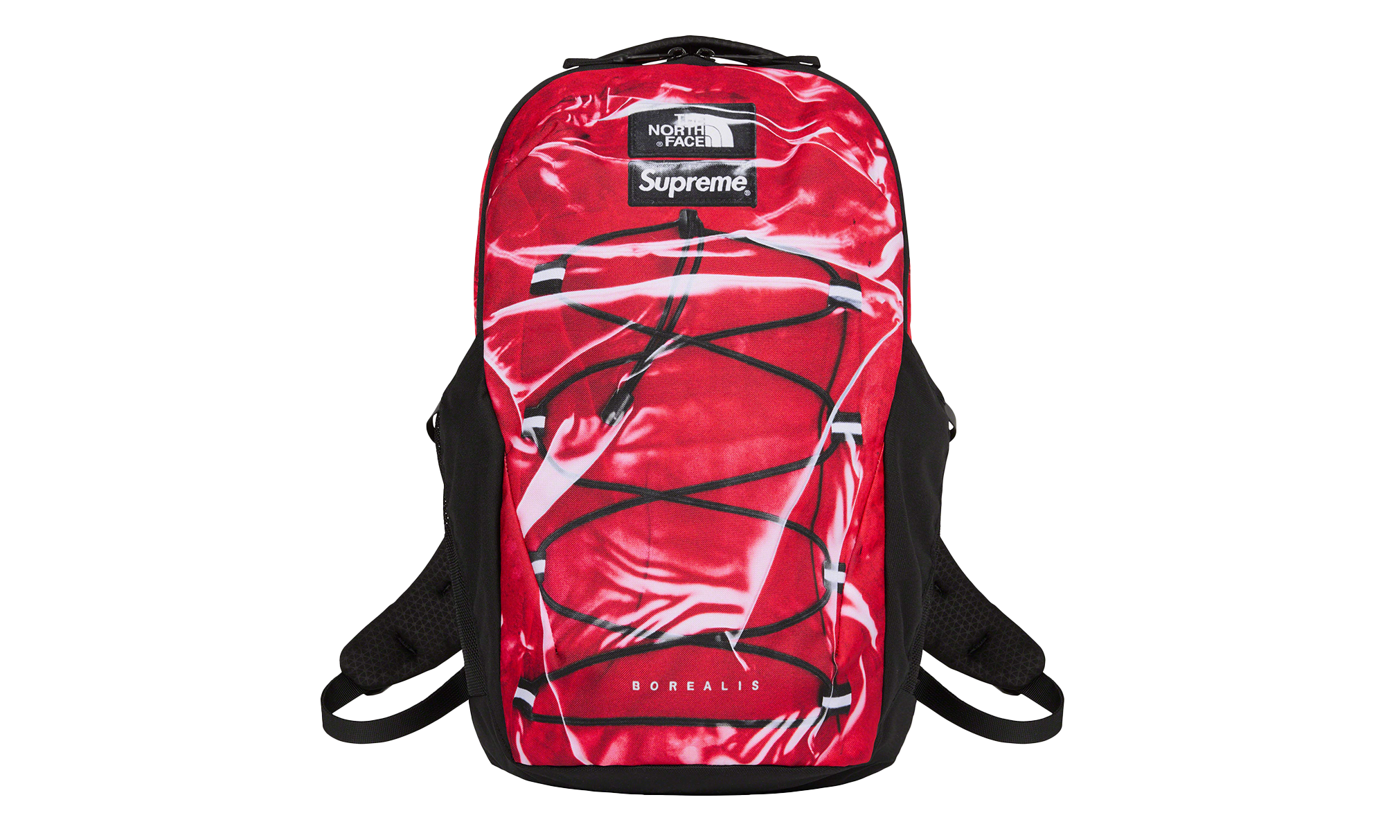 Printed Borealis Trompe L'oeil Backpack "The North Face - Red" SU25029