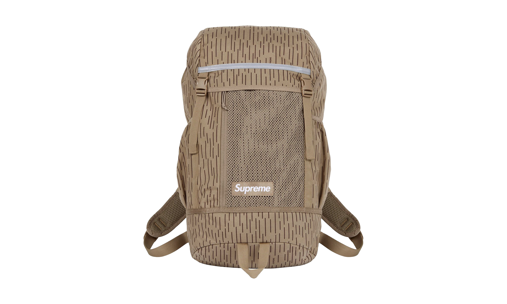 Supreme Logo Backpack "FW24 - Tan Raindrop" SU25622